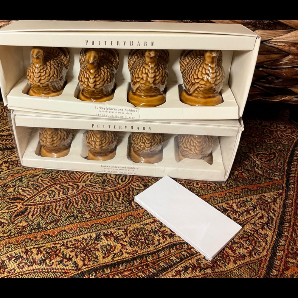 Pottery Barn Turkey Place Card Holders